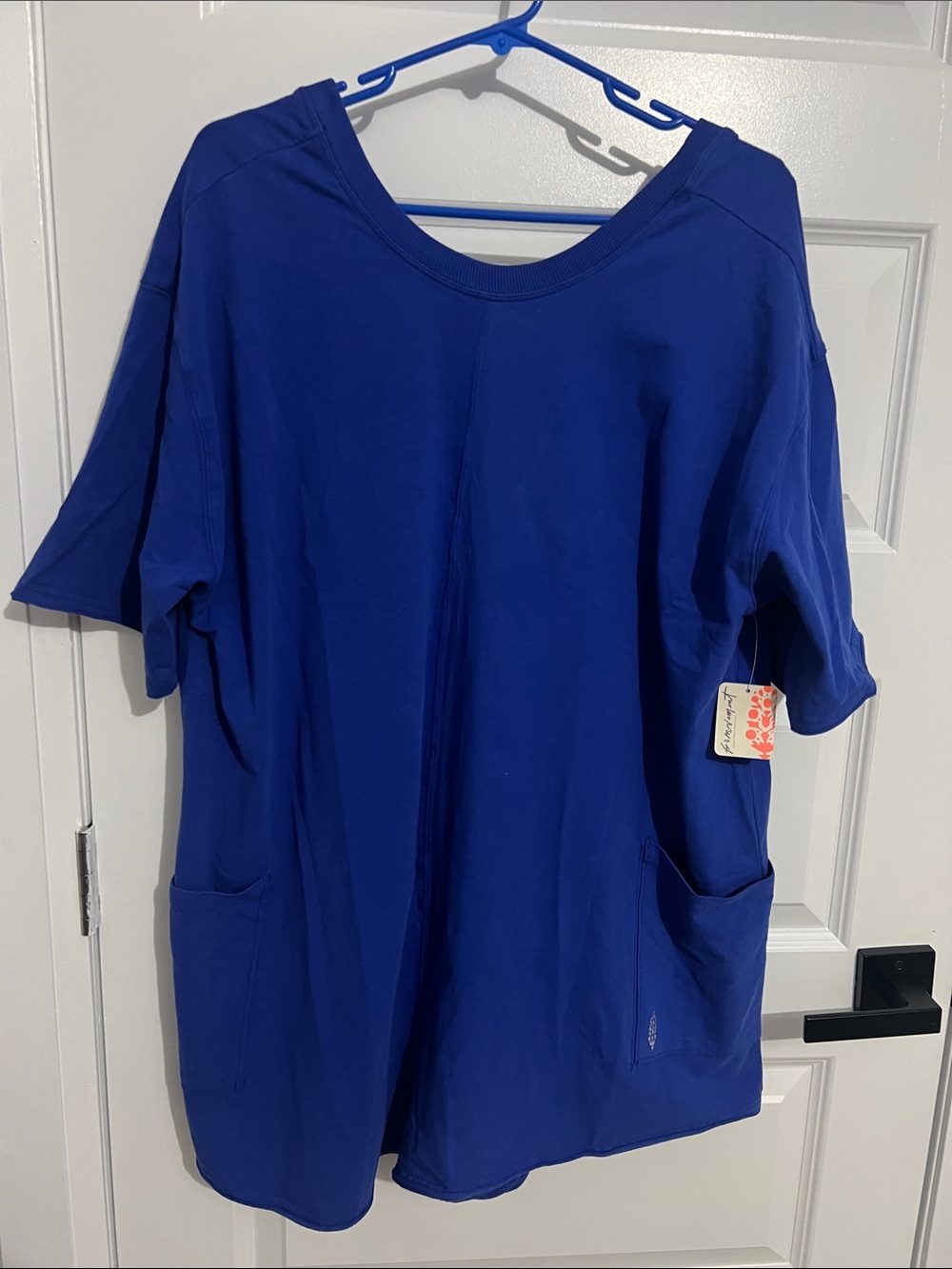 Free People Hot Shot Tee Romper - Electric Shock